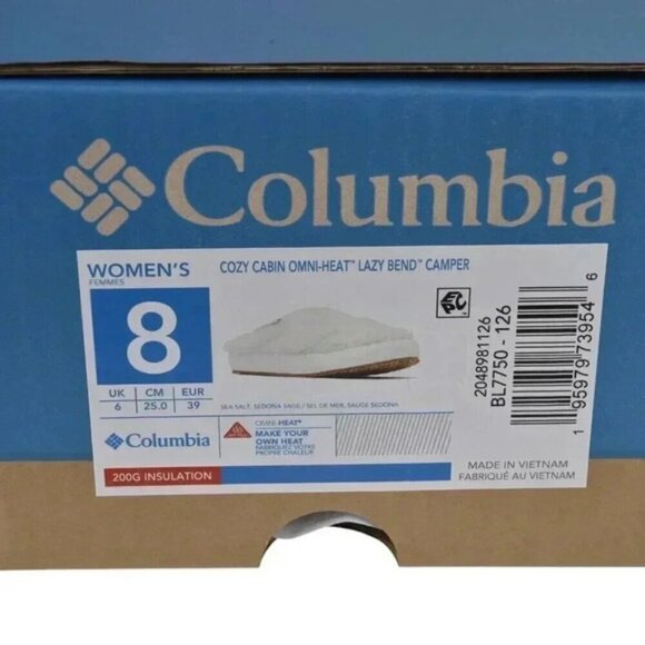 NWT Columbia Cozy Cabin Omni-Heat Lazy Bend Camper Slipper Shoe Size 8 - Picture 4 of 10